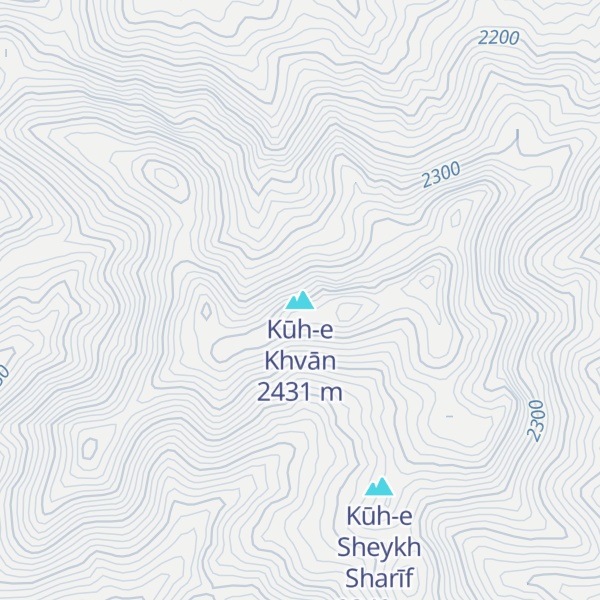 Map of Kūh-e Khvān
