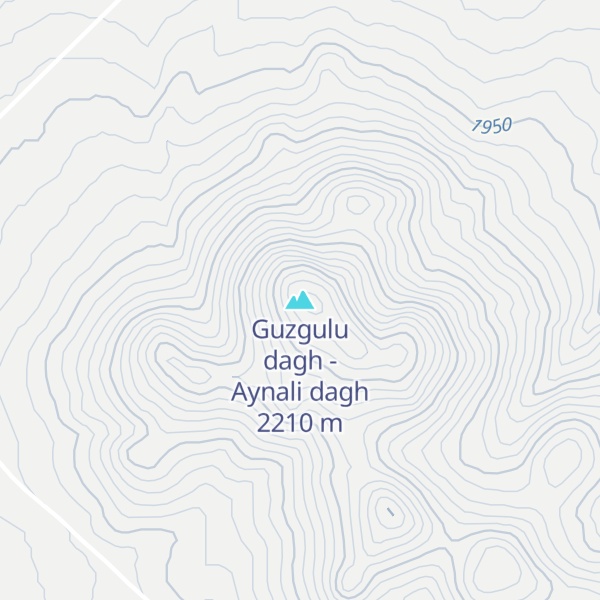 Map of Guzgulu dagh - Aynali dagh