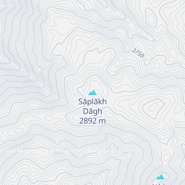 Map of Sāplākh Dāgh