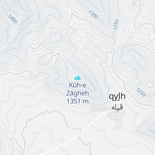 Map of Kūh-e Zāgheh