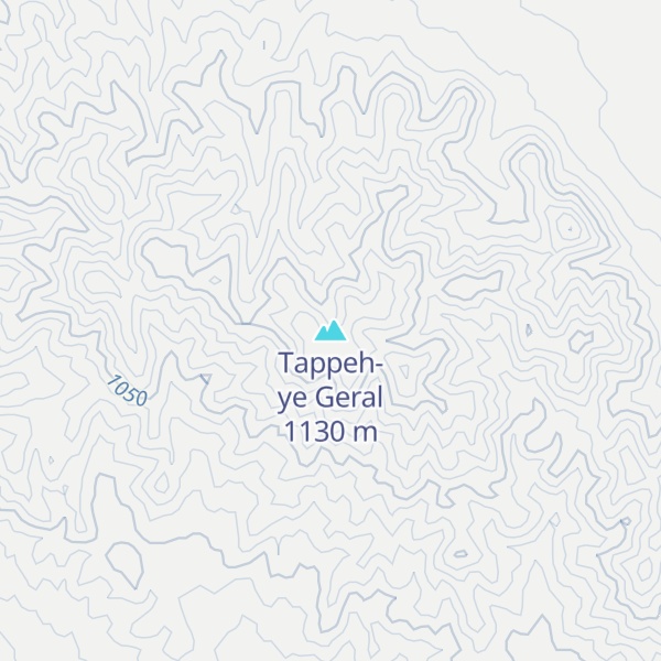 Map of Tappeh-ye Geral