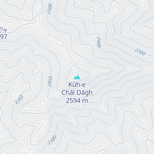 Map of Kūh-e Chāl Dāgh
