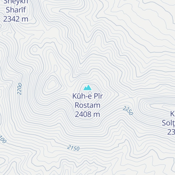 Map of Kūh-e Pīr Rostam