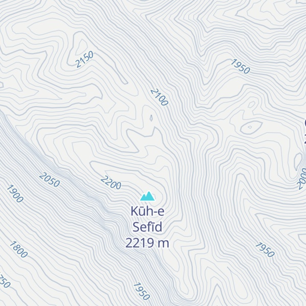 Map of Kūh-e Cherī