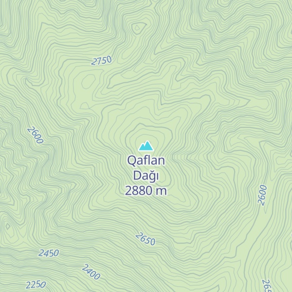 Map of Qaflan Dağı