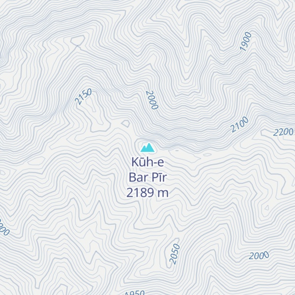 Map of Kūh-e Bar Pīr