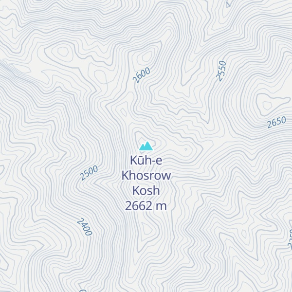 Map of Kūh-e Khosrow Kosh