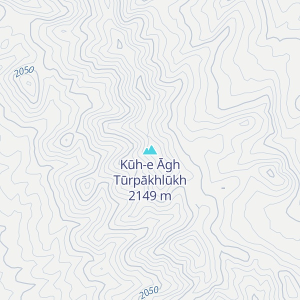 Map of Kūh-e Āgh Tūrpākhlūkh