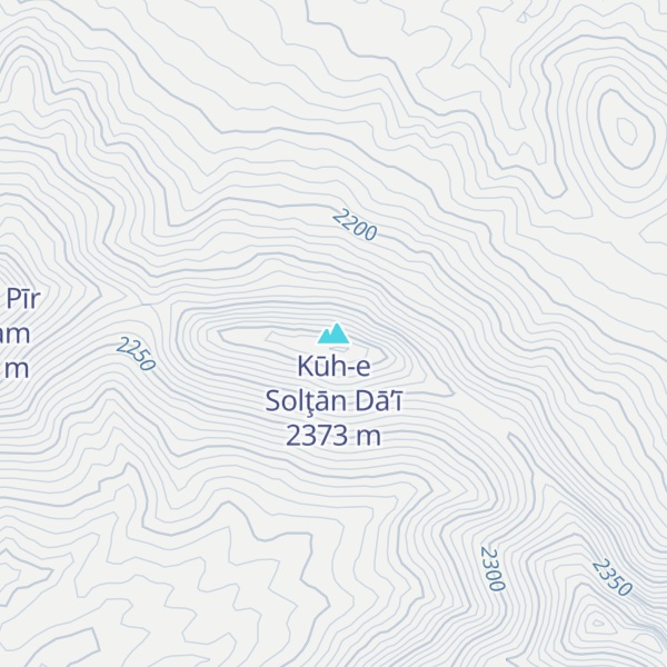 Map of Kūh-e Solţān Dā’ī