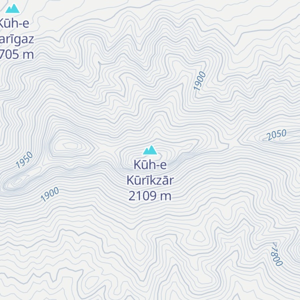 Map of Kūh-e Kūrīkzār