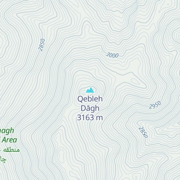 Map of Qebleh Dāgh