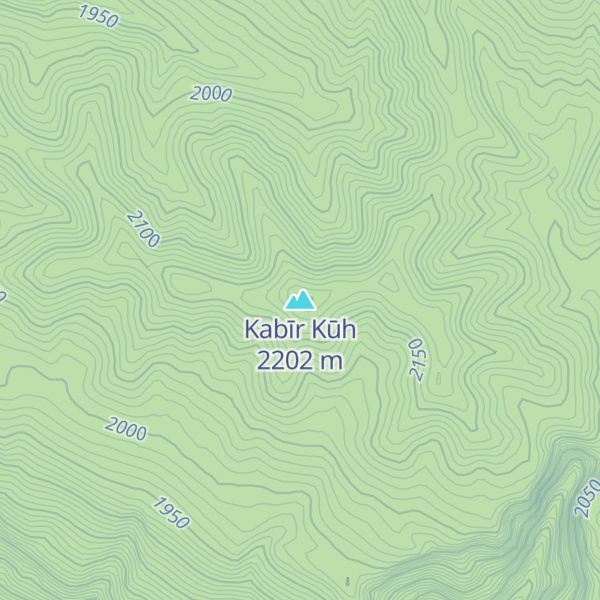 Map of Kabīr Kūh