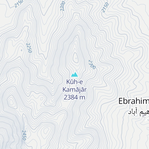 Map of Kūh-e Kamājār