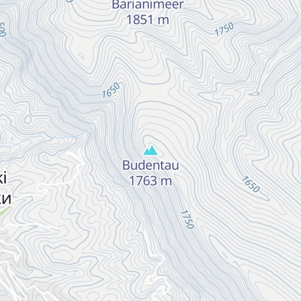 Map of Budentau