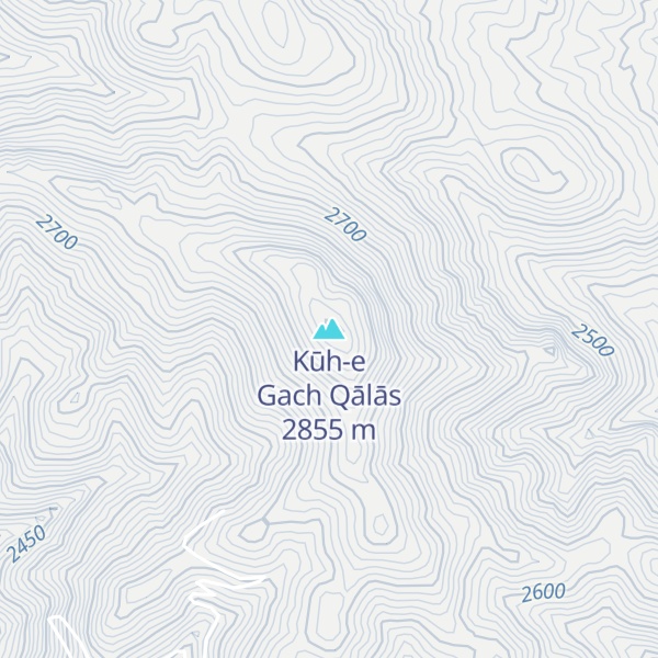 Map of Kūh-e Gach Qālās