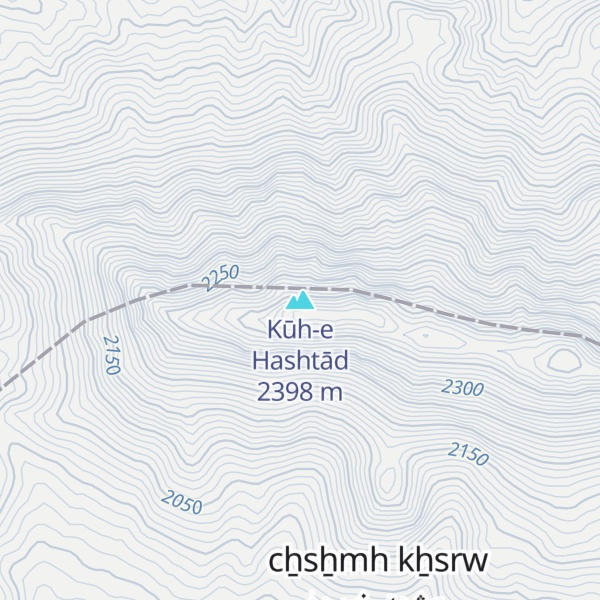 Map of Kūh-e Hashtād