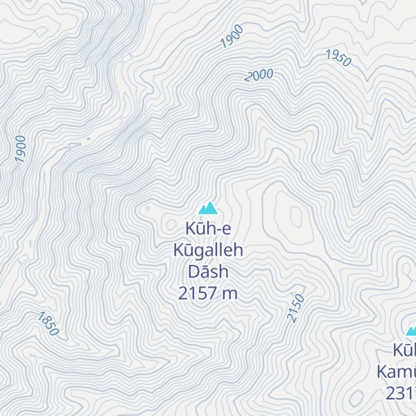 Map of Kūh-e Kūgalleh Dāsh
