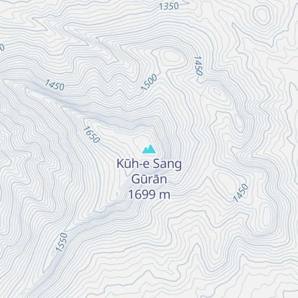 Map of Kūh-e Sang Gūrān