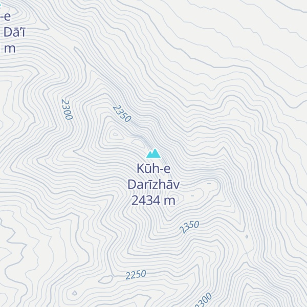Map of Kūh-e Darīzhāv