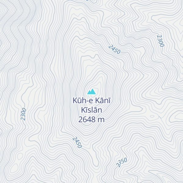 Map of Kūh-e Kānī Kīslān