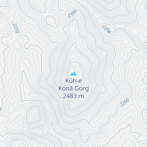 Map of Kūh-e Konā Gorg