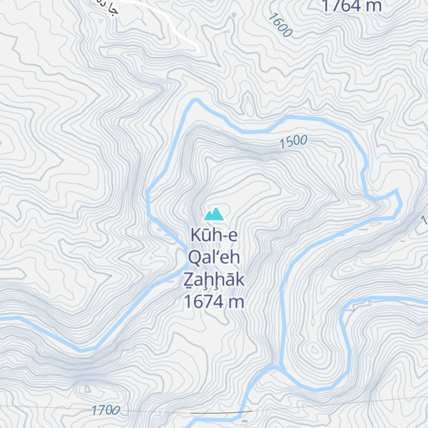 Map of Kūh-e Qal‘eh Ẕaḩḩāk