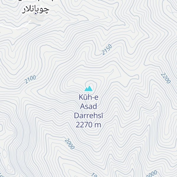 Map of Kūh-e Asad Darrehsī