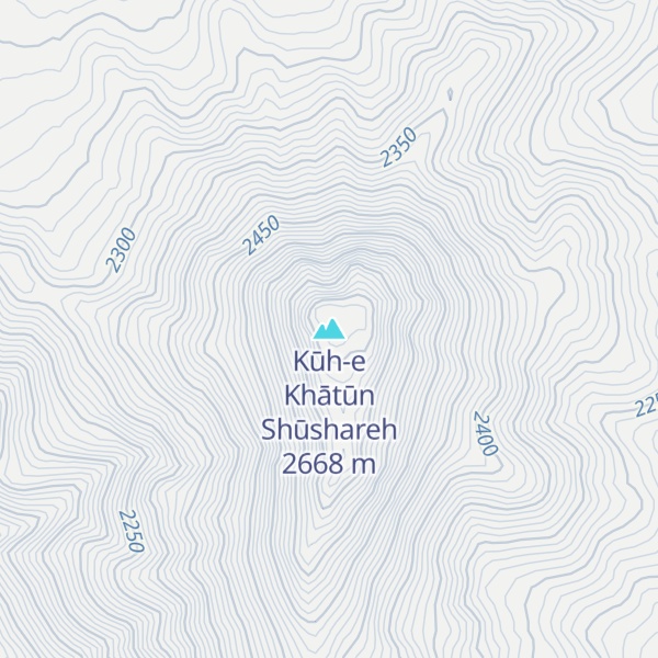 Map of Kūh-e Khātūn Shūshareh