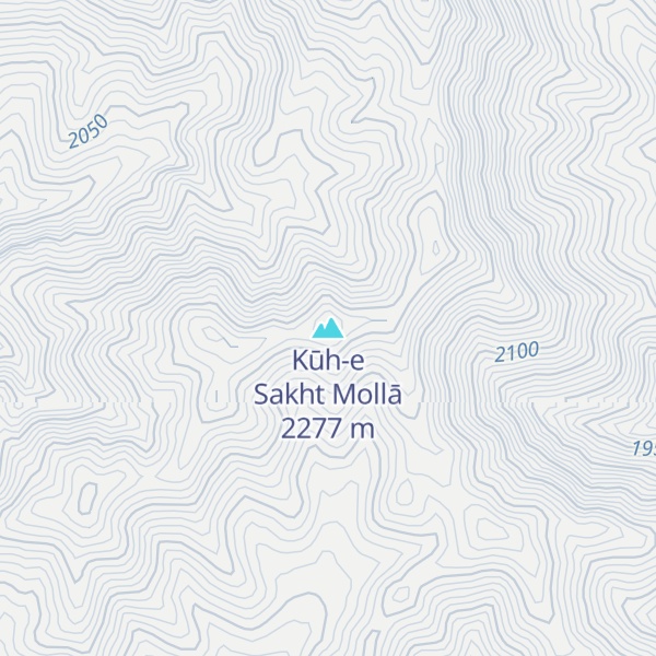 Map of Kūh-e Sakht Mollā
