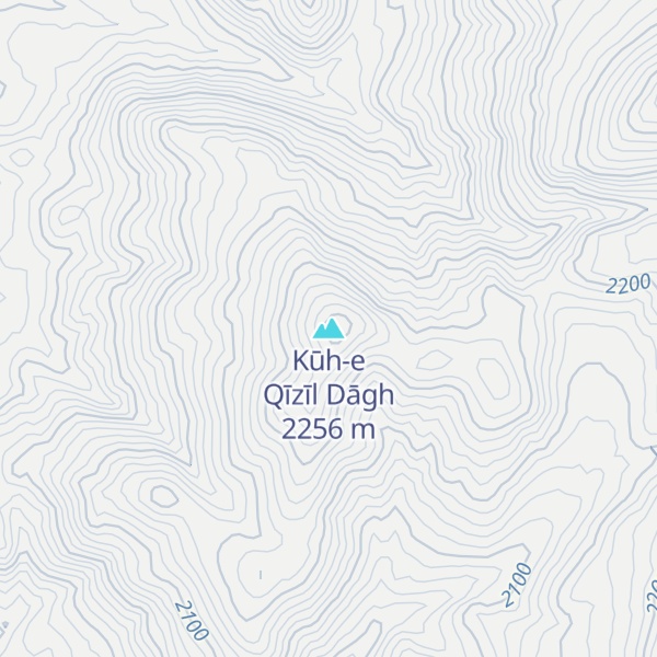 Map of Kūh-e Qīzīl Dāgh