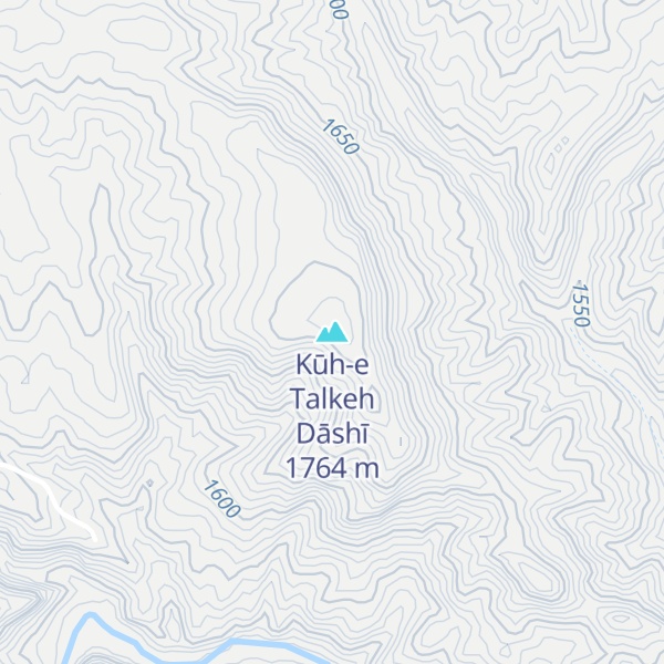 Map of Kūh-e Talkeh Dāshī