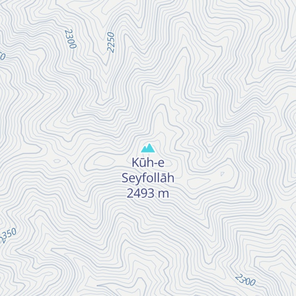 Map of Kūh-e Seyfollāh