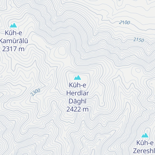 Map of Kūh-e Herdlar Dāghī