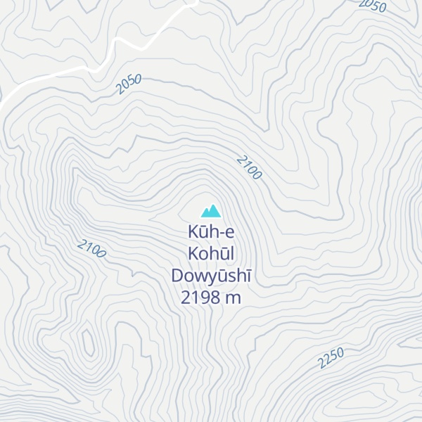 Map of Kūh-e Kohūl Dowyūshī