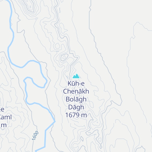 Map of Kūh-e Chenākh Bolāgh Dāgh