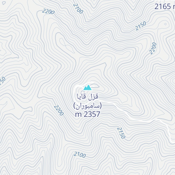 Map of قزل قایا (سامبوران)