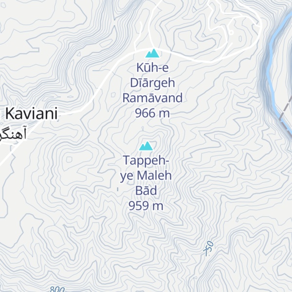 Map of Tappeh-ye Maleh Bād
