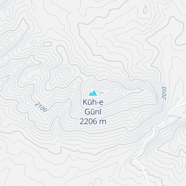 Map of Kūh-e Gūnī
