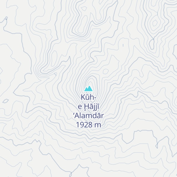 Map of Kūh-e Ḩājjī ‘Alamdār