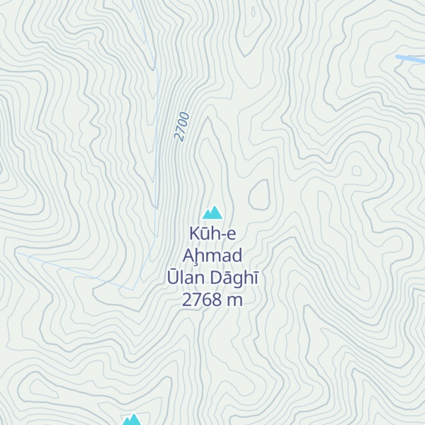 Map of Kūh-e Aḩmad Ūlan Dāghī