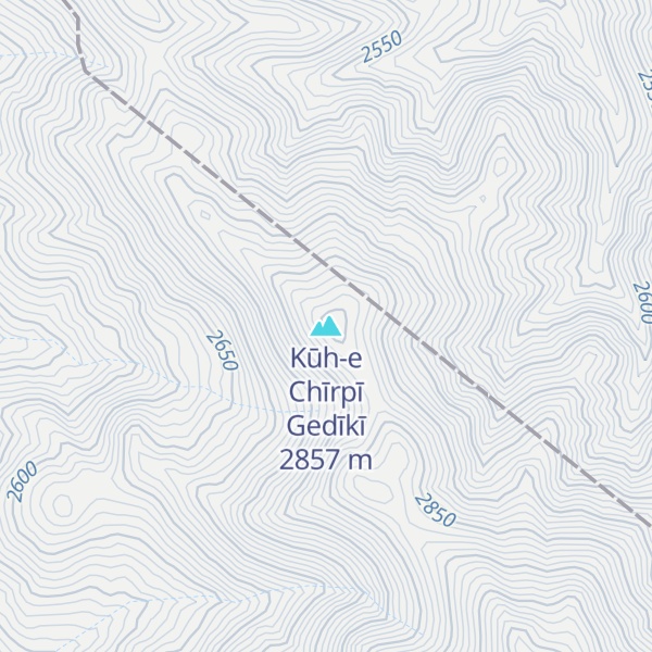 Map of Kūh-e Chīrpī Gedīkī