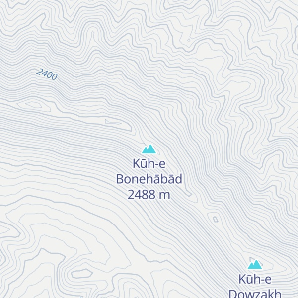 Map of Kūh-e Bonehābād