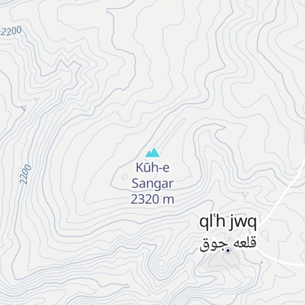 Map of Kūh-e Sangar