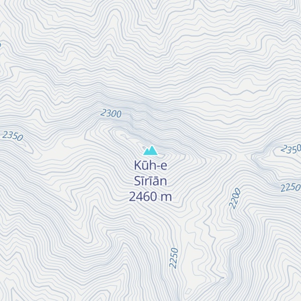 Map of Kūh-e Sīrīān
