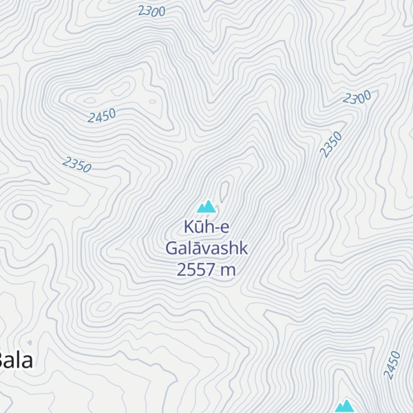 Map of Kūh-e Galāvashk