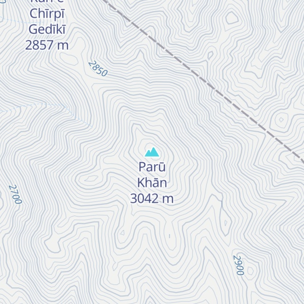 Map of Parū Khān