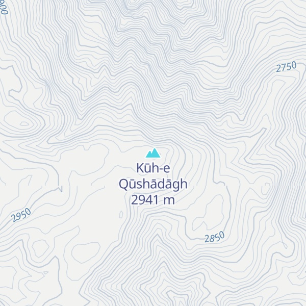 Map of Kūh-e Qūshādāgh