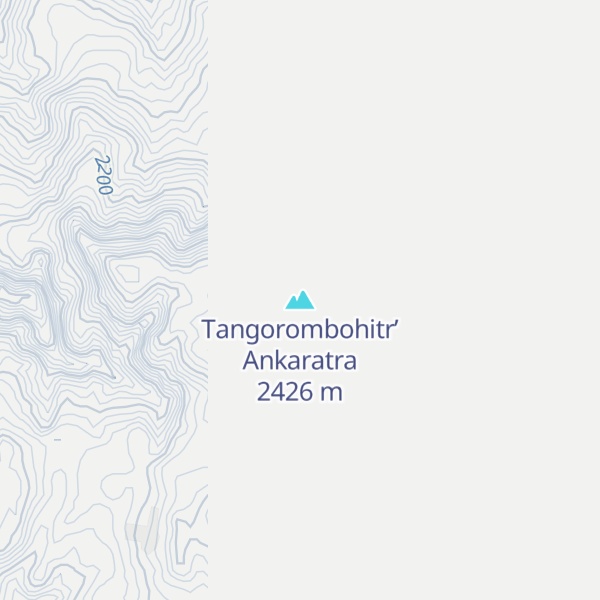 Map of Tangorombohitr’ Ankaratra