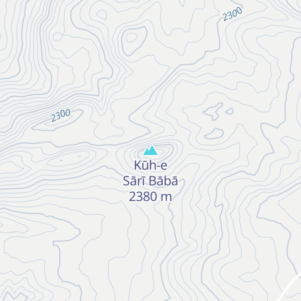 Map of Kūh-e Sārī Bābā
