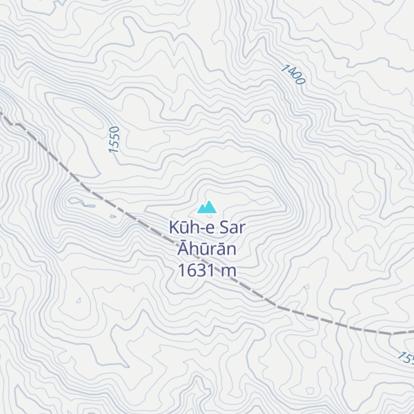 Map of Kūh-e Sar Āhūrān